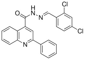 2-PHENYL-QUINOLINE-4-CARBOXYLIC ACID (2,4-DICHLORO-BENZYLIDENE)-HYDRAZIDE AldrichCPR