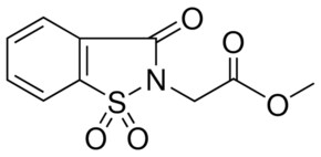 (1,1,3-TRIOXO-1,3-DIHYDRO-BENZO(D)ISOTHIAZOL-2-YL)-ACETIC ACID METHYL ESTER AldrichCPR