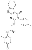 N-(4-CHLORO-2-METHYLPHENYL)-2-{[3-(4-METHYLPHENYL)-4-OXO-3,4,5,6,7,8-HEXAHYDRO[1]BENZOTHIENO[2,3-D]PYRIMIDIN-2-YL]SULFANYL}ACETAMIDE AldrichCPR