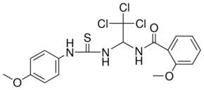 2-MEO-N-(2,2,2-TRICHLORO-1-(3-(4-METHOXY-PHENYL)-THIOUREIDO)-ETHYL)-BENZAMIDE AldrichCPR