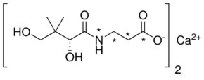 Pantothenic acid-13C3,15N hemicalcium salt solution 100&#160;&#956;g/mL (90:10 Methanol:Water, (as free acid)), certified reference material, ampule of 1&#160;mL, Cerilliant&#174;