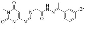 N'-[(E)-1-(3-BROMOPHENYL)ETHYLIDENE]-2-(1,3-DIMETHYL-2,6-DIOXO-1,2,3,6-TETRAHYDRO-7H-PURIN-7-YL)ACETOHYDRAZIDE AldrichCPR