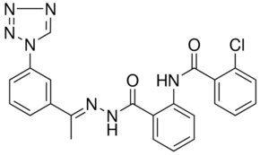 2-CL-N(2((2(1-(3(1H-TETRAAZOL-1-YL)PH)ETHYLIDENE)HYDRAZINO)CARBONYL)PH)BENZAMIDE AldrichCPR