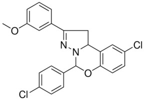 3-[9-CHLORO-5-(4-CHLOROPHENYL)-1,10B-DIHYDROPYRAZOLO[1,5-C][1,3]BENZOXAZIN-2-YL]PHENYL METHYL ETHER AldrichCPR