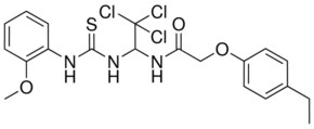 2-(4-ETHYLPHENOXY)-N-(2,2,2-TRICHLORO-1-{[(2-METHOXYANILINO)CARBOTHIOYL]AMINO}ETHYL)ACETAMIDE AldrichCPR