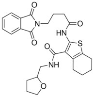 2-{[4-(1,3-DIOXO-1,3-DIHYDRO-2H-ISOINDOL-2-YL)BUTANOYL]AMINO}-N-(TETRAHYDRO-2-FURANYLMETHYL)-4,5,6,7-TETRAHYDRO-1-BENZOTHIOPHENE-3-CARBOXAMIDE AldrichCPR