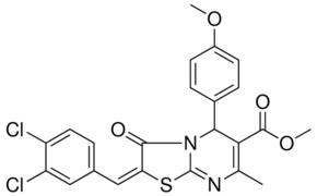 METHYL (2E)-2-(3,4-DICHLOROBENZYLIDENE)-5-(4-METHOXYPHENYL)-7-METHYL-3-OXO-2,3-DIHYDRO-5H-[1,3]THIAZOLO[3,2-A]PYRIMIDINE-6-CARBOXYLATE AldrichCPR