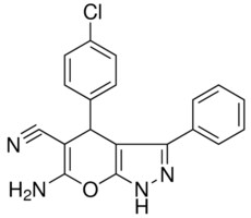 6-AMINO-4-(4-CL-PH)-3-PHENYL-1,4-DIHYDRO-PYRANO(2,3-C)PYRAZOLE-5-CARBONITRILE AldrichCPR