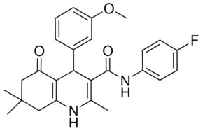 N-(4-FLUOROPHENYL)-4-(3-METHOXYPHENYL)-2,7,7-TRIMETHYL-5-OXO-1,4,5,6,7,8-HEXAHYDRO-3-QUINOLINECARBOXAMIDE AldrichCPR