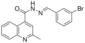 2-METHYL-QUINOLINE-4-CARBOXYLIC ACID (3-BROMO-BENZYLIDENE)-HYDRAZIDE AldrichCPR