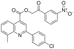 2-(3-NITROPHENYL)-2-OXOETHYL 2-(4-CHLOROPHENYL)-8-METHYL-4-QUINOLINECARBOXYLATE AldrichCPR