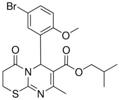 ISOBUTYL 6-(5-BROMO-2-METHOXYPHENYL)-8-METHYL-4-OXO-3,4-DIHYDRO-2H,6H-PYRIMIDO[2,1-B][1,3]THIAZINE-7-CARBOXYLATE AldrichCPR