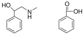 2-METHYLAMINO-1-PHENYL-ETHANOL, COMPOUND WITH BENZOIC ACID AldrichCPR