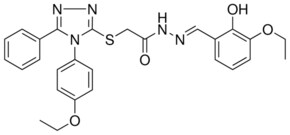 N'-[(E)-(3-ETHOXY-2-HYDROXYPHENYL)METHYLIDENE]-2-{[4-(4-ETHOXYPHENYL)-5-PHENYL-4H-1,2,4-TRIAZOL-3-YL]SULFANYL}ACETOHYDRAZIDE AldrichCPR