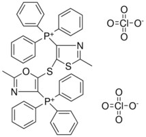 (2-METHYL-5-{[2-METHYL-4-(TRIPHENYLPHOSPHONIO)-1,3-OXAZOL-5-YL]SULFANYL}-1,3-THIAZOL-4-YL)(TRIPHENYL)PHOSPHONIUM DIPERCHLORATE AldrichCPR