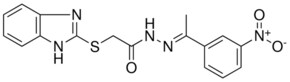 2-(1H-BENZIMIDAZOL-2-YLTHIO)-N'-(1-(3-NITROPHENYL)ETHYLIDENE)ACETOHYDRAZIDE AldrichCPR