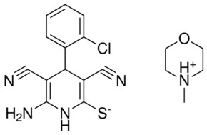 4-ME-MORPHOLIN-4-IUM, 6-AMINO-4-(2-CL-PH)-3,5-DICYANO-1,4-2H-PYRIDINE-2-THIOLATE AldrichCPR
