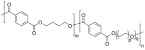 Poly[butylene terephthalate-co-poly(alkylene glycol) terephthalate] melt index 12.5&#160;g/10 min (240 °C/2.16kg)