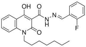 N'-(2-F-BENZYLIDENE)-1-HEPTYL-4-HO-2-OXO-1,2-DIHYDRO-3-QUINOLINECARBOHYDRAZIDE AldrichCPR