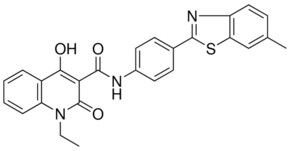 1-ETHYL-4-HYDROXY-N-[4-(6-METHYL-1,3-BENZOTHIAZOL-2-YL)PHENYL]-2-OXO-1,2-DIHYDRO-3-QUINOLINECARBOXAMIDE AldrichCPR