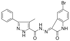 N'-[(3E)-5-BROMO-2-OXO-1,2-DIHYDRO-3H-INDOL-3-YLIDENE]-4-METHYL-3-PHENYL-1H-PYRAZOLE-5-CARBOHYDRAZIDE AldrichCPR