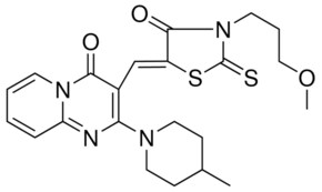 3-{(Z)-[3-(3-METHOXYPROPYL)-4-OXO-2-THIOXO-1,3-THIAZOLIDIN-5-YLIDENE]METHYL}-2-(4-METHYL-1-PIPERIDINYL)-4H-PYRIDO[1,2-A]PYRIMIDIN-4-ONE AldrichCPR