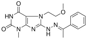7-(2-MEO-ET)-3-ME-8-(N'-(1-PH-ETHYLIDENE)-HYDRAZINO)-3,7-2H-PURINE-2,6-DIONE AldrichCPR