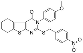 3-(4-METHOXYPHENYL)-2-[(4-NITROBENZYL)SULFANYL]-5,6,7,8-TETRAHYDRO[1]BENZOTHIENO[2,3-D]PYRIMIDIN-4(3H)-ONE AldrichCPR