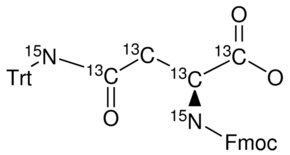Fmoc-N-三苯甲基-L-天冬酰胺-13C4, 15N2 98 atom % 15N, 99 atom % 13C, 95% (CP)