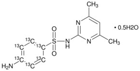 Sulfamethazine-(phenyl-13C6) hemihydrate VETRANAL&#174;, analytical standard