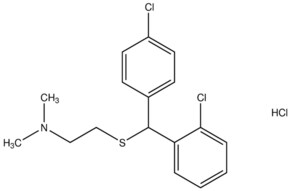 2-{[(2-chlorophenyl)(4-chlorophenyl)methyl]sulfanyl}-N,N-dimethylethanamine hydrochloride AldrichCPR