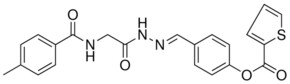 4-(2-(((4-METHYLBENZOYL)AMINO)AC)CARBOHYDRAZONOYL)PHENYL 2-THIOPHENECARBOXYLATE AldrichCPR