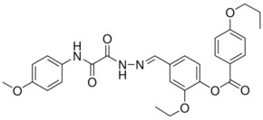 2-ETHOXY-4-(2-((4-METHOXYANILINO)(OXO)AC)CARBOHYDRAZONOYL)PH 4-PROPOXYBENZOATE AldrichCPR