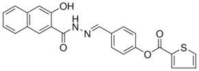 4-((2-(3-HYDROXY-2-NAPHTHOYL)HYDRAZONO)METHYL)PHENYL 2-THIOPHENECARBOXYLATE AldrichCPR