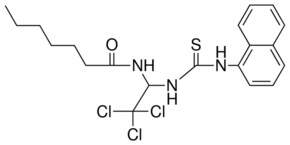 HEPTANOIC ACID (2,2,2-TRICHLORO-1-(3-NAPHTHALEN-1-YL-THIOUREIDO)-ETHYL)-AMIDE AldrichCPR