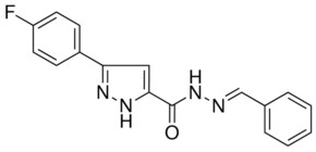 N'-BENZYLIDENE-3-(4-FLUOROPHENYL)-1H-PYRAZOLE-5-CARBOHYDRAZIDE AldrichCPR