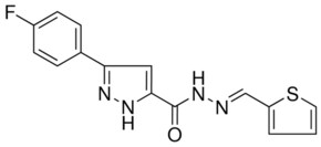 3-(4-FLUOROPHENYL)-N'-(2-THIENYLMETHYLENE)-1H-PYRAZOLE-5-CARBOHYDRAZIDE AldrichCPR