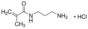 N-(3-Aminopropyl)methacrylamide hydrochloride contains &#8804;1,000&#160;ppm MEHQ as stabilizer, 98% (HPLC)