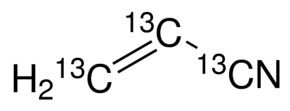 丙烯腈-13C3 &#8805;99 atom % 13C, &#8805;99% (CP), contains hydroquinone as stabilizer