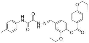 2-ETHOXY-4-(2-(OXO(4-TOLUIDINO)ACETYL)CARBOHYDRAZONOYL)PHENYL 4-PROPOXYBENZOATE AldrichCPR