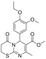 METHYL 6-(4-ETHOXY-3-METHOXYPHENYL)-8-METHYL-4-OXO-3,4-DIHYDRO-2H,6H-PYRIMIDO[2,1-B][1,3]THIAZINE-7-CARBOXYLATE AldrichCPR