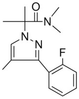 2-[3-(2-fluorophenyl)-4-methyl-1H-pyrazol-1-yl]-N,N,2-trimethylpropanamide AldrichCPR