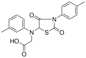 (3-METHYL(3-(4-METHYLPHENYL)-2,4-DIOXO-1,3-THIAZOLIDIN-5-YL)ANILINO)ACETIC ACID AldrichCPR