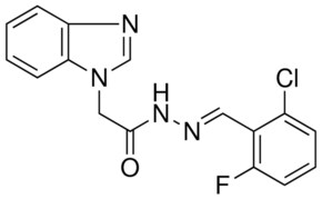 2-BENZOIMIDAZOL-1-YL-ACETIC ACID (2-CHLORO-6-FLUORO-BENZYLIDENE)-HYDRAZIDE AldrichCPR