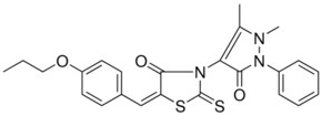 (5E)-3-(1,5-DIMETHYL-3-OXO-2-PHENYL-2,3-DIHYDRO-1H-PYRAZOL-4-YL)-5-(4-PROPOXYBENZYLIDENE)-2-THIOXO-1,3-THIAZOLIDIN-4-ONE AldrichCPR
