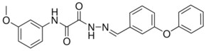 N-(3-METHOXYPHENYL)-2-OXO-2-(2-(3-PHENOXYBENZYLIDENE)HYDRAZINO)ACETAMIDE AldrichCPR