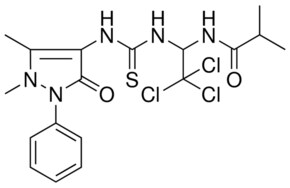 2-METHYL-N-[2,2,2-TRICHLORO-1-({[(1,5-DIMETHYL-3-OXO-2-PHENYL-2,3-DIHYDRO-1H-PYRAZOL-4-YL)AMINO]CARBOTHIOYL}AMINO)ETHYL]PROPANAMIDE AldrichCPR