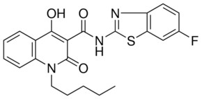 N-(6-F-1,3-BENZOTHIAZOL-2-YL)-4-HO-2-OXO-1-PENTYL-1,2-2H-3-QUINOLINECARBOXAMIDE AldrichCPR