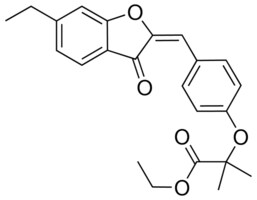 ETHYL 2-[4-[(6-ETHYL-3-OXO-1-BENZOFURAN-2(3H)-YLIDENE)METHYL]PHENOXY]-2-METHYLPROPANOATE AldrichCPR