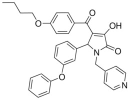 4-(4-BUTOXYBENZOYL)-3-HYDROXY-5-(3-PHENOXYPHENYL)-1-(4-PYRIDINYLMETHYL)-1,5-DIHYDRO-2H-PYRROL-2-ONE AldrichCPR